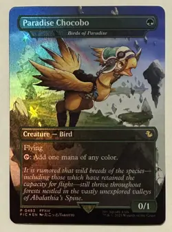 Paradise Chocobo - Birds of Paradise Foil - Commander: Final Fantasy MTG - Image 1