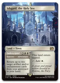 Ishgard, the Holy See (Borderless) #310 (NM) Final Fantasy FIN Magic MTG - Image 1