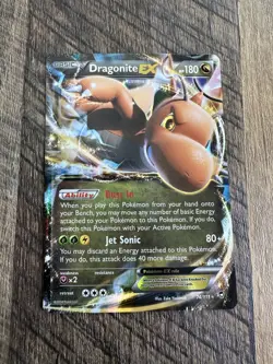 Pokemon TCG Dragonite EX 74/111 Ultra Holo Rare XY Furious Fists - Image 1