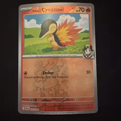 Ethan's Cyndaquil 032/182 Common Reverse Holo - Pokemon TCG Destined Rivals NM - Image 1