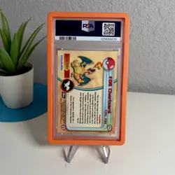 1999 Topps Pokemon TV #6 Charizard Foil Black Logo PSA 8 📈 - Image 2