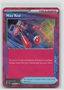 Pokemon Max Rod 116/131 Prismatic Evolutions ACE SPEC Trainer - Image 1