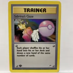 Pokemon 1st Edition Sabrina's Gaze 125/132 Gym Heroes Trainer Near Mint - Image 1