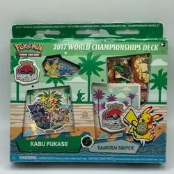 Pokemon TCG 2017 World Championships Deck (Kabu Fukase, Samurai Sniper) Sealed - Image 1