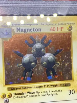 1999 Magneton Shadowless Base Set PSA 7 Nm 9/102 Pokemon TCG WOTC - Image 4