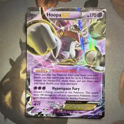Pokemon TCG Hoopa EX XY71 XY Promo Holo LP/MP - Image 1