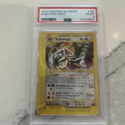 Pokemon TCG Crystal Kabutops Skyridge 150/144 Holo Vintage Psa 4 - Image 1
