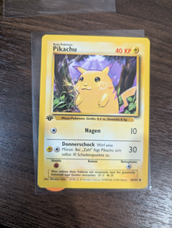 1999 Pokemon German Base Set 1st Edition Pikachu 58/102 - Yellow Cheeks - Image 1