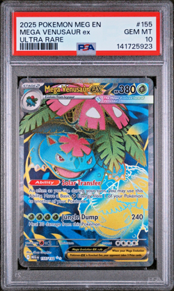 2025 POKEMON MEG EN-MEGA EVOLUTION ULTRA RARE #155 MEGA VENUSAUR EX PSA 10 - Image 2