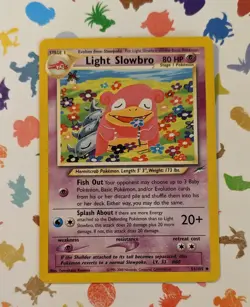 Pokemon TCG Light Slowbro 51/105 Neo Destiny Unlimited English WOTC 2000 Komiya - Image 1