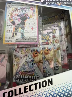 Pokemon Sealed Lot Prismatic Evolutions Figure + PO ETB + PO Booster Bundle - Image 4