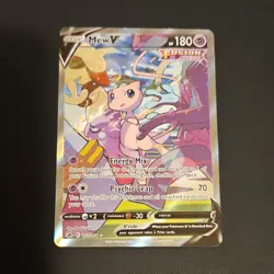 Pokemon Mew V Alternate Full Art Ultra Rare Holo Fusion Strike 251/264 HP 180 - Image 1