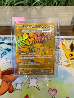 Pikachu ex 179/131 Hyper Rare Gold Pokemon Prismatic Evolutions English NM - Image 1