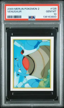 2000 MERLIN POKEMON 2 #126 VENUSAUR PSA 10 - Image 1