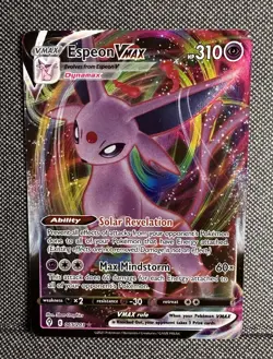 Pokemon TCG SWSH07: Evolving Skies #065/203 Espeon VMAX Holo | NM - Image 1