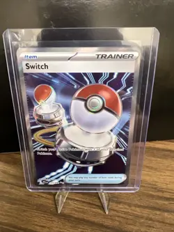 Switch 123/094 Full Art Trainer Holo ultra rare Pokemon TCG Phantasmal Flames - Image 1