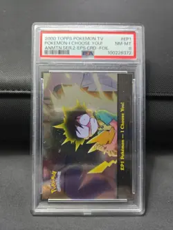 2000 Topps Pokemon TV Animation Series 2 I CHOOSE YOU! Foil #ep1 Graded Psa - Image 2
