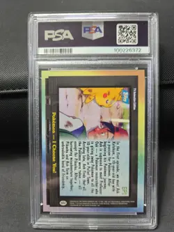 2000 Topps Pokemon TV Animation Series 2 I CHOOSE YOU! Foil #ep1 Graded Psa - Image 3