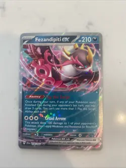 Fezendipiti EX 038/064 Shrouded Fable Double Rare Pokemon TCG NM Deck building - Image 1