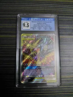 Pokemon TCG Moltres Zapdos Articuno GX - Hidden Fates ETB Promo, Graded CGC 9.5 - Image 2