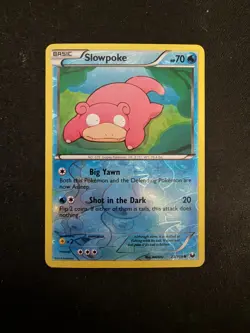 Slowpoke 23/108 Reverse Holo Black & White Dark Explorers Pokemon TCG - LP+ - Image 1