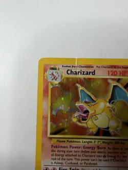 Pokemon TCG Base Set Charizard 4/102 Holo Heavily Played - Image 2