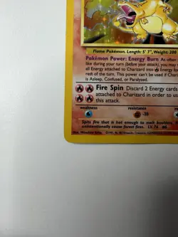 Pokemon TCG Base Set Charizard 4/102 Holo Heavily Played - Image 5