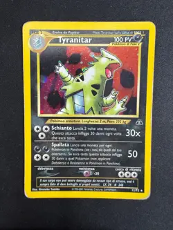 Pokemon Tyranitar 12/75 Neo Discovery Rara Holo Unlimited Wizards ITA Vintage - Image 1