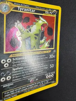 Pokemon Tyranitar 12/75 Neo Discovery Rara Holo Unlimited Wizards ITA Vintage - Image 3