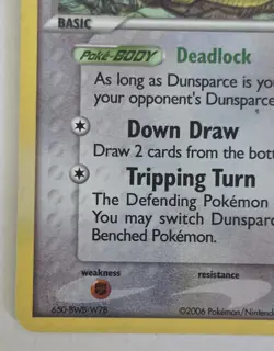 Pokemon TCG Dunsparce Reverse Holo 31/92 Legend Maker Stamped - Image 4