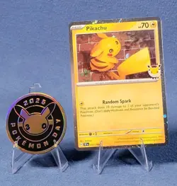 Pikachu 051/162 Pokemon Day 2026 Stamp Cosmos Holo Promo NM Mint 2 (See Pics) - Image 1