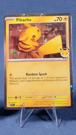 Pikachu 051/162 Pokemon Day 2026 Stamp Cosmos Holo Promo NM Mint 2 (See Pics) - Image 2