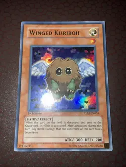 Yu-Gi-Oh! Winged Kuriboh -TLM-EN005- Super Rare - 1st Edition Damaged! - Image 1