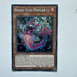 YuGiOh! Snake-Eyes Poplar MP24-EN128 Secret Rare 1st Ed - Image 1