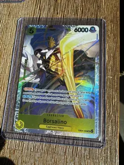 One Piece TCG - Borsalino EB04-058 SR -OP15 - Adventure on Kami's Island In Hand - Image 1