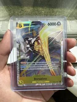 One Piece TCG - Borsalino EB04-058 SR -OP15 - Adventure on Kami's Island In Hand - Image 2