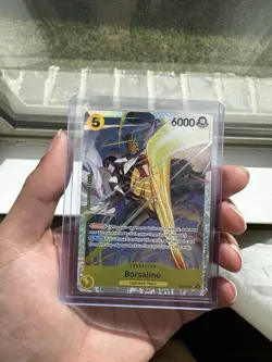 One Piece TCG - Borsalino EB04-058 SR -OP15 - Adventure on Kami's Island In Hand - Image 3