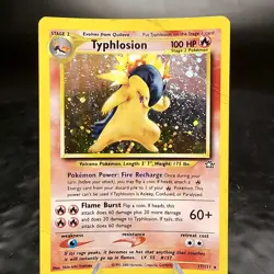 Typhlosion Holo 17/111 Neo Genesis WOTC Unlimited Rare Pokemon TCG Damaged ⭐ - Image 1