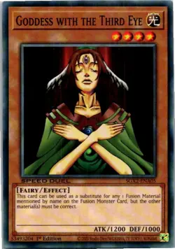 Goddess with the Third Eye #SGX2-ENA05 Yugioh Lightly played 1st Edition - Image 1