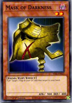 Mask of Darkness STAS-EN023 Yu-Gi-Oh! Near Mint 1st Edition - Image 1