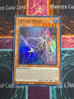 Yu-Gi-Oh! TCG Crystal Shark LED9-EN002 Super Rare 1st Edition Near Mint - Image 1
