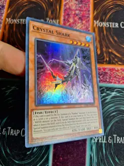 Yu-Gi-Oh! TCG Crystal Shark LED9-EN002 Super Rare 1st Edition Near Mint - Image 2