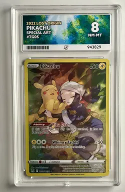 Pokemon TCG 2022 Lost Origin - Pikachu Special Art TG05/TG30 Ace 8 - Image 2