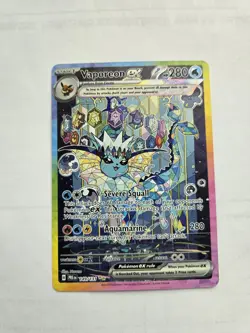 Pokemon: Prismatic Evolutions Vaporeon ex 149/131 Special Illustration Rare - Image 1