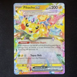 Pikachu ex 057/217 Double Rare Ascended Heroes Pokemon English - Image 1