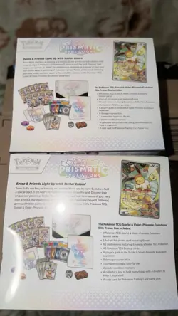 Pokemon Scarlet & Violet Prismatic Evolutions Elite Trainer Box 2 BOXES (Sealed) - Image 2