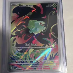 Pokemon Bulbasaur 133/132 ME01 Mega Evolution Illustration Rare Holo Full Art - Image 1