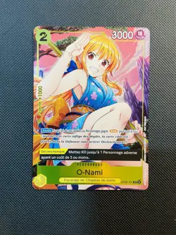 Carte One Piece O-Nami OP06-101 FOIL Pack 1er Anniversaire HOLO ALT NEUF FR - Image 1