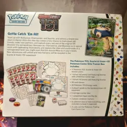 Pokemon TCG Scarlet & Violet 151 Pokemon Center Elite Trainer Box ETB + Case 820650854668 - Image 4