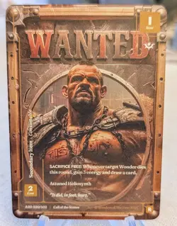 Wonders of the First Wanted Foil Alt Art Call of the Stones A20 Drajjor Bonelock - Image 1